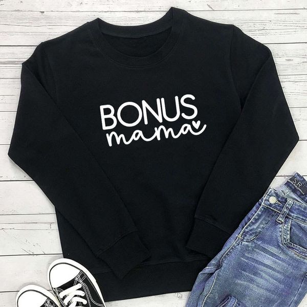Designerinnen Frauen Hoodies Sweatshirts Hot Damen Muttertag Bonus Mama Brief bedruckt runden Nackenpullover