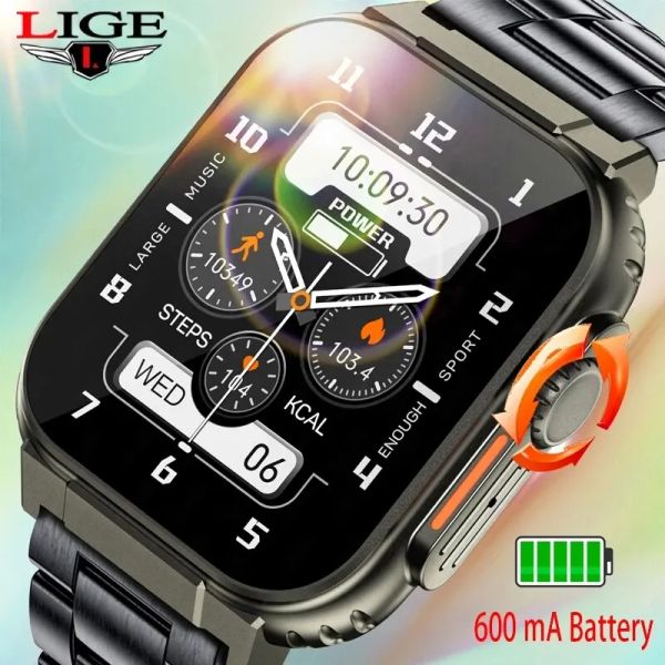 Смотреть Lige Bluetooth Call Men Smart Watch Women Women 600mah Большой батарея 100+ Sports Fitness Track