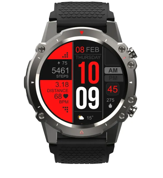 Orologi Fuche Stratos 3 Smart Watch Ultra Premium GPS HD AMOLED S57A GPS HIFI Bluetooth Telefoniche Bluetooth Vibe 7 Lite Smartwatch vs Tank T2