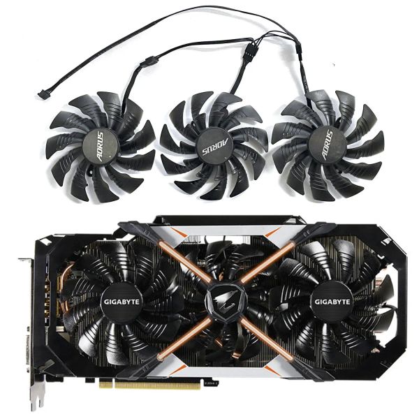 Pads T129215BU PLD10015B12H 95MM 4PIN GTX1080TI GPU Вентилятор GPU для Gigabyte Aorus GTX1070 1080 1080TI XTREME EDITIO