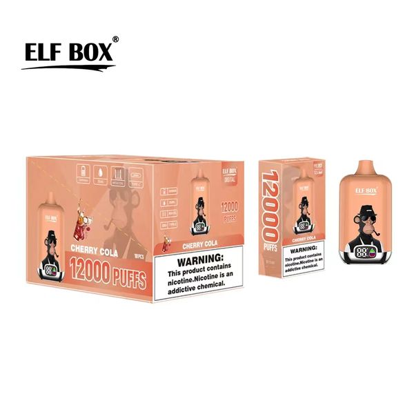 Elf Box Digital 12000 sfera per vaporizzatori usa e getta 12 sapori Sfugo 12k E sigaretta da 500 mAh batteria ricaricabile pre -piegata da 25 ml di cartuccia 2% 5% bar vape a vaporizzatore in stock