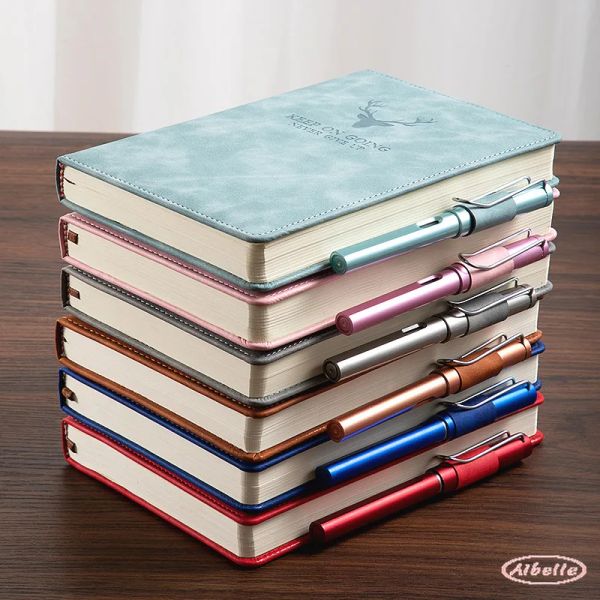 Notizbücher AiBelle 360 Seiten Super dickes Leder A5/B5 Journal Notebook tägliche Business Office Arbeit Notizbücher Notizbuch Diary School Supplies