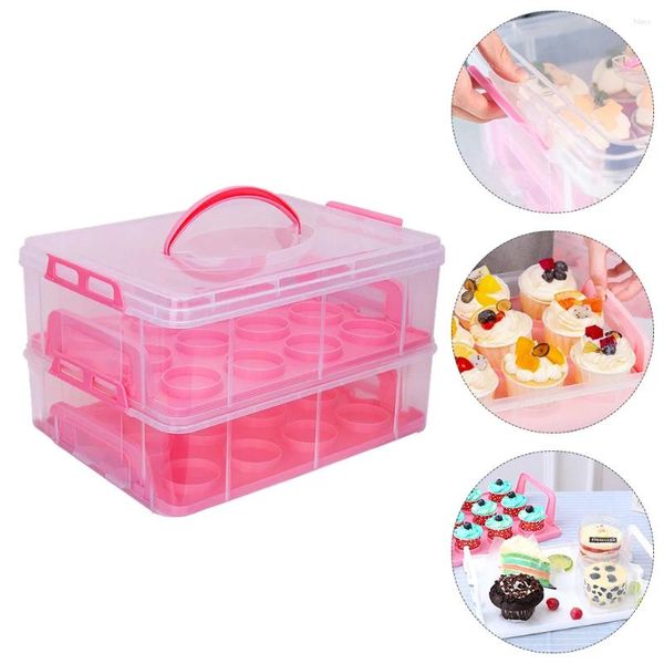 Elimina Container Cupcake Box Bellissimo cibo per macaron Biscuit PP Muffin Bride Mini Baper