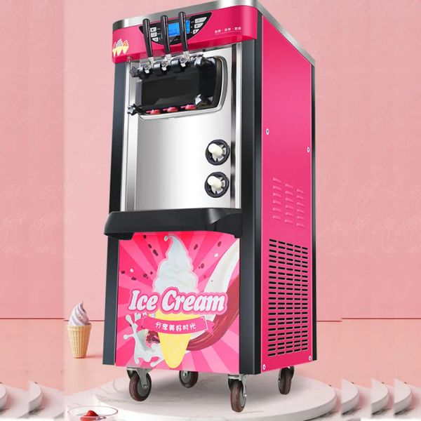 Shavers Ice Cream Machine Commercial Desktop Smart Cone Machine Sundae Machine Automatische vertikale Eismaschine