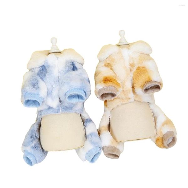 Roupas de vestuário para cães roupas de estimação de quatro pernas roupas de algodão etono e inverno 23 tie-dye Hair