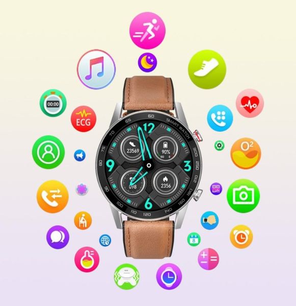 DT95 Sport Business Smart Watch Bluetooth Call Bluetooth IP68 ECG impermeabile ECG Schermata della pressione sanguigna Sleep Sleep Sleep Smartwatch PK Xiao5081123