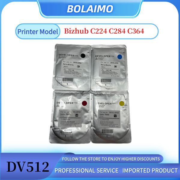 1set 250g DV512 Desenvolvedor em pó BizHub C224 C284 C364 Desenvolvedor Pó de cor copiadora compatível com Konica minolta