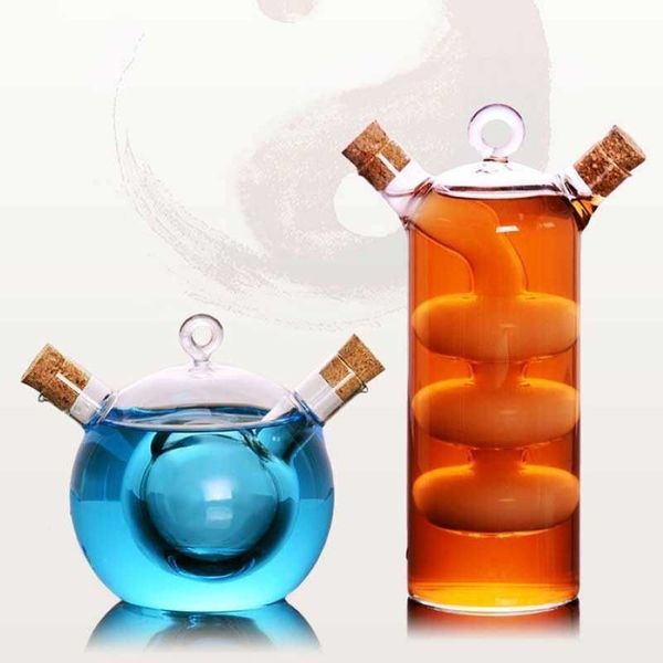 Creative Double Tube Glass Copo Transparente Mandarin Duck Martini Cocktail Glass Party Bar Coffee Wine Bottle Drinkware X070331b