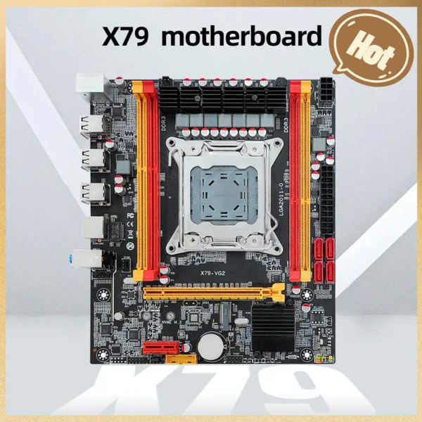 Материнские платы X79 Материнская плата на рабочем столе NVME M.2 SSD LGA 2011 Компьютерные процессоры Материнская плата PCIE 16X 4*SATA2.0 Интерфейс Полезен для CPU Intel E5