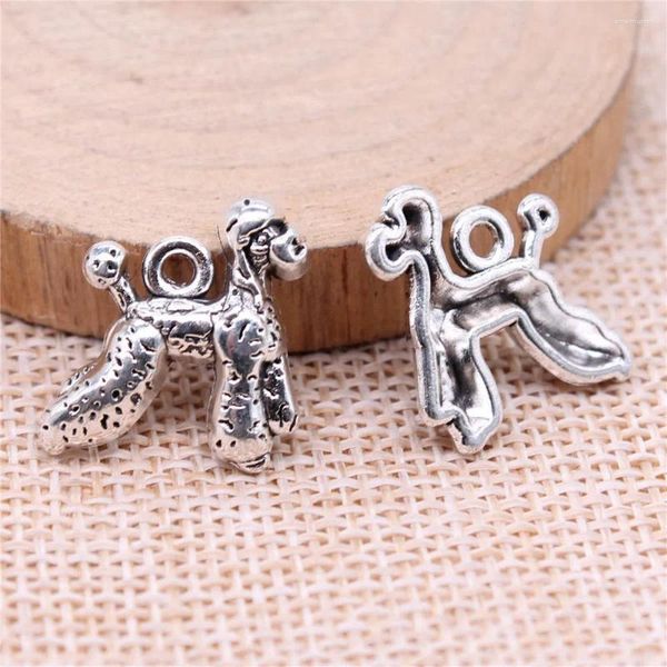 Charms Accesories Pudel Hundeschmuck 21x18mm 10pcs