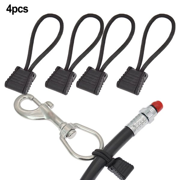 4pc Scuba Dalış Dalış Dalgası Hortum Klipset Tutucu Elastik Bungee Halat Taşınabilir Hafif Tutucu Snap Clip Hook