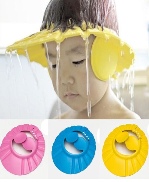 Bambini nuovi bambini regolabili per bambini shampoo bagno da bagno cappello da doccia con auricolare scudo per capelli 4430811