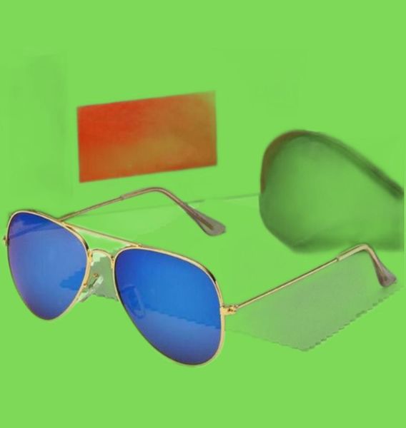 Tasarımcı Güneş Gözlüğü Moda Markası Aviator Güneş Gözlüğü Erkek Gözlük Polarize UV400 Koruyucu Ayna Polaroid Lens Metal Frame2220984
