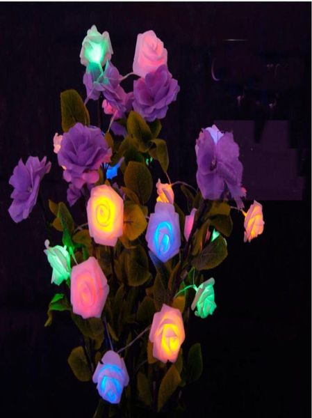 22m 20 LED Stringa di fiori di rosa per natale per la festa di nozze batteria a comando Bulbi di decorazione di decorazioni bianche bianche bianche bianche bianche 2348869