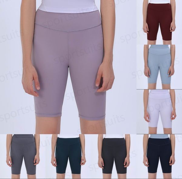 LL Yoga Outfits Shoga Shots Allinea Sports Sports High Slim Slim Elasticità traspirante elasticità a 4 punti Pantaloni in palestra di fitness biancheria intima Allenamento di allenamento Lu