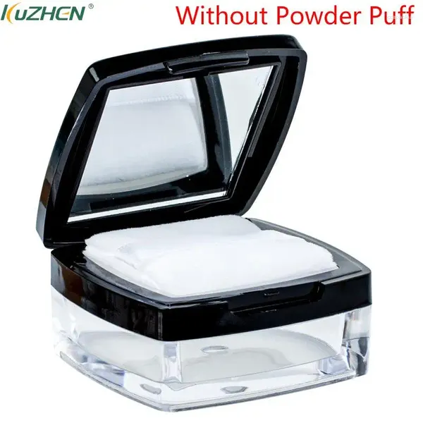 Bottiglie di stoccaggio 1pcs Powder Box Contenitore Cosmetico Viaggio Vero Vero RITILABILE POT POT CASO SEFICA SEGLIO con specchio 6G