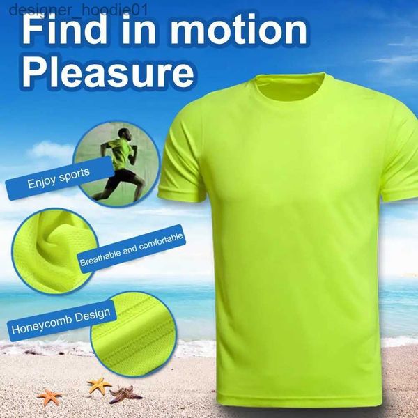 Camisetas masculinas Maratona de camisetas unissex Running T-shirt feminino Treinamento de ginástica de ginástica rápida Treinamento de esportes Publicidade Top Top Breathable Sportswear C240412