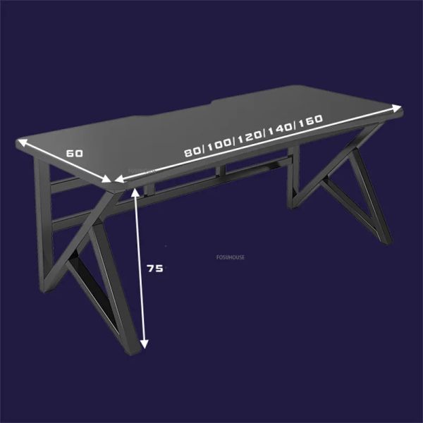 K-Typ Electronic Sports Gaming Table Office Schreibtisch gebogener Laptop-Desktop-Computer-Schreibtisch Kleiner Schreibtisch zum Lernen Zelben Z