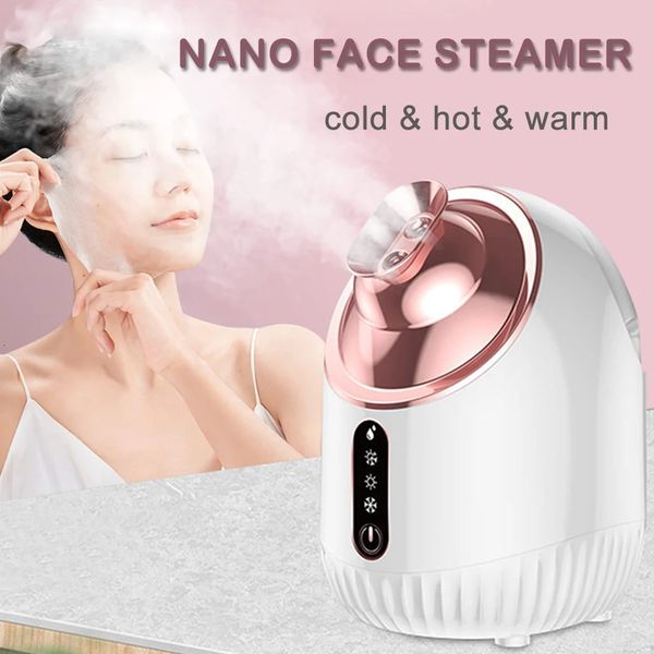 Spa Face Dampfer Nano Nebel Sprühemaschine Gesichtsdampfer kalte Zerstäuber Gesichtsbefeuchter für Poren Reinigung Feuchtigkeits 240409