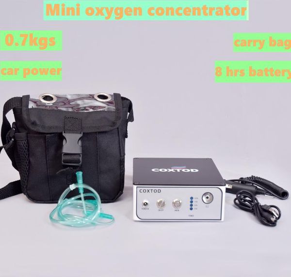 Mini barra di ossigeno 8 ore Funzionamento del generatore del concentratore di ossigeno a batteria 3L Macchina per ossigeno280x7636801