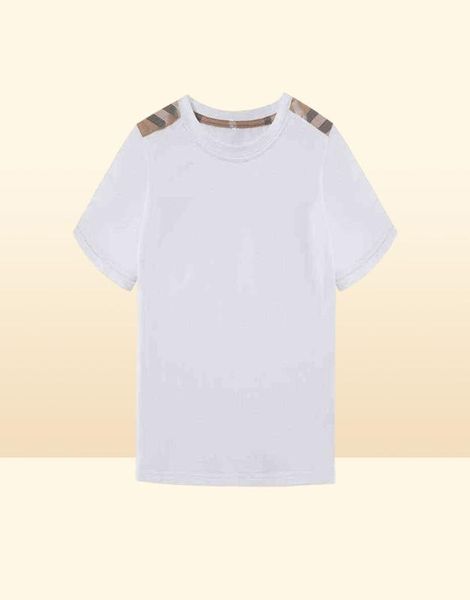 Yürümeye başlayan çocuklar yaz beyaz tişörtler kızlar için çocuk tasarımcısı marka butik çocuk giyim toptan lüks üst kıyafetler AA2203163099689