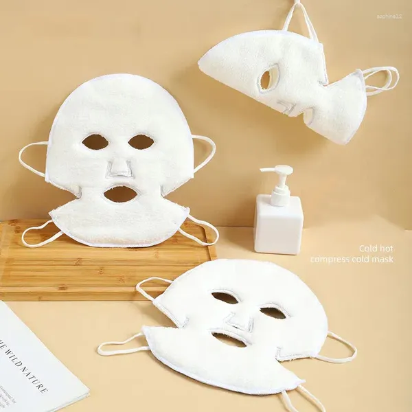 Asciugamano più docile comprime asciugamani facciali maschera per il viso freddo riutilizzabile per la cura della pelle idratante di bellezza anziana