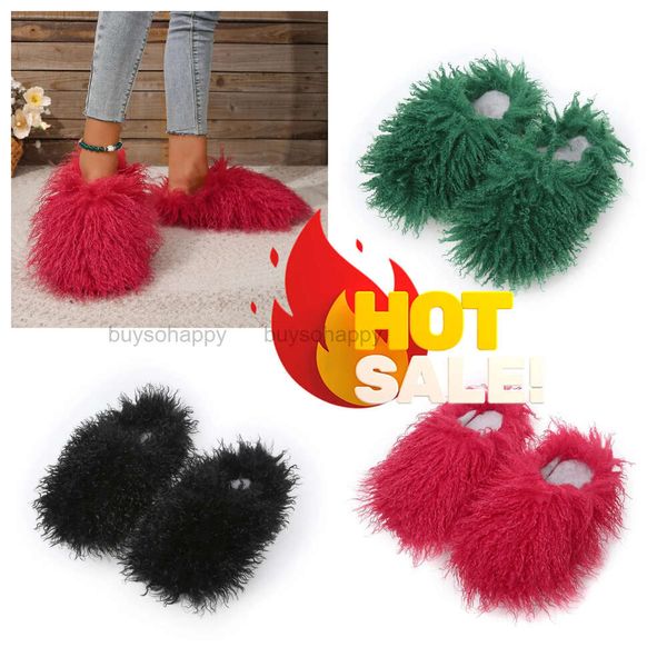 2024 NOVOS SLIPPERS SLIPPERS FURRY SLIDES SANDALS SHALS PINH Rosa fofo de sandália plana Sapateiros internos chinelos Gai tamanho 36-49 LOIW Preço