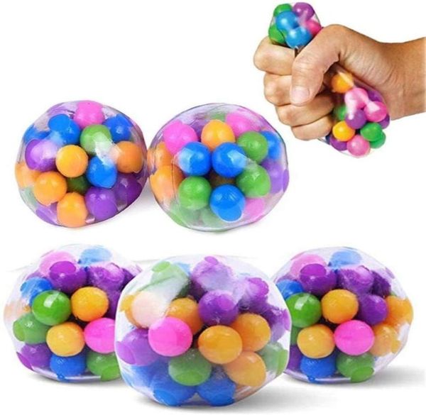 Fidget Toy Scueeze Scue Stress Balls for Kids FanSteck Стрени стресс мяч для радуги сжатие