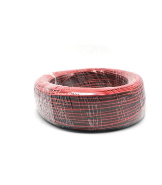 2PIN Red Black Cable PVC Изолированный проволочный кабель для однократного цвета 5050 3528 5630 3014 2835 Светодиодная полоска 600 Млот Красный и черный проволоки2100930