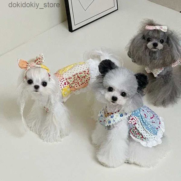 Hundekleidung neue Do Kleidung Sommer Sprin Kleidung Katze Welpen Kleider Yorkshire Pomeranian Shih Tzu maltesische Pudel Bichon Pet Clothin Rock L49