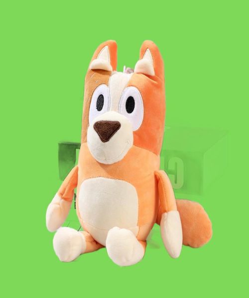 28 cm novo macio o cachorro bingo brinquedos de pelúcia filme de desenho animado bin bin bin untled untluh bones presentes para crianças1064115