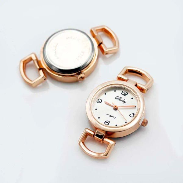 Uhren Shsby Diy Persönlichkeit Rose Gold Watch Header Roman Numerals Circle Watch Core Watchband Uhrzubehör Großhandel Großhandel