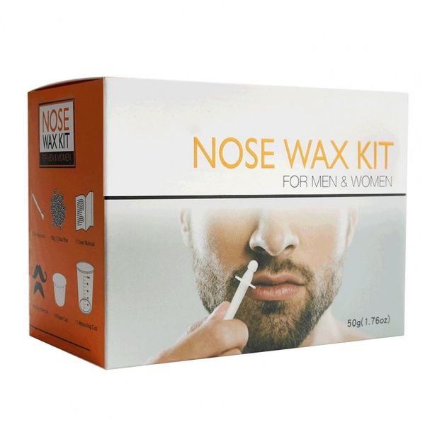 Kit útil de remoção de cabelo do nariz kit de cera eficaz kit de cera nariz kit de remoção instantânea para adultos