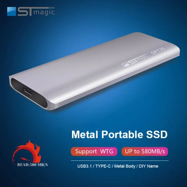 GUIDA STMAGIC ESTERNA PORTATILE DRIVI DRIVI DI METALE METALI USB 3.1 SPT35 DISTO HARD PSSD 1TB SSD per laptop Destop MacBook PS