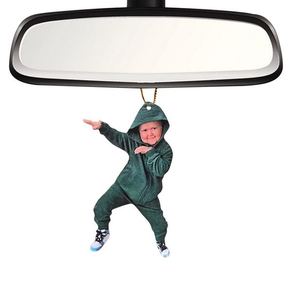 Creative Hasbullah Auto Retroview Mirror Specchio Pendant Russia Online Celebrity Auto per bambini Decori per interni automatici