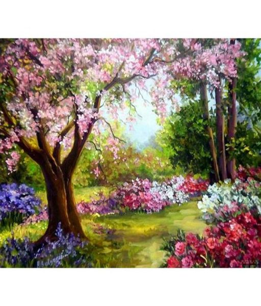 Fai da te Diamond Painting Tree Paesaggio Decorazione per la casa Kit arte artistica per trapano quadrato Full Drill Picture183S8553913