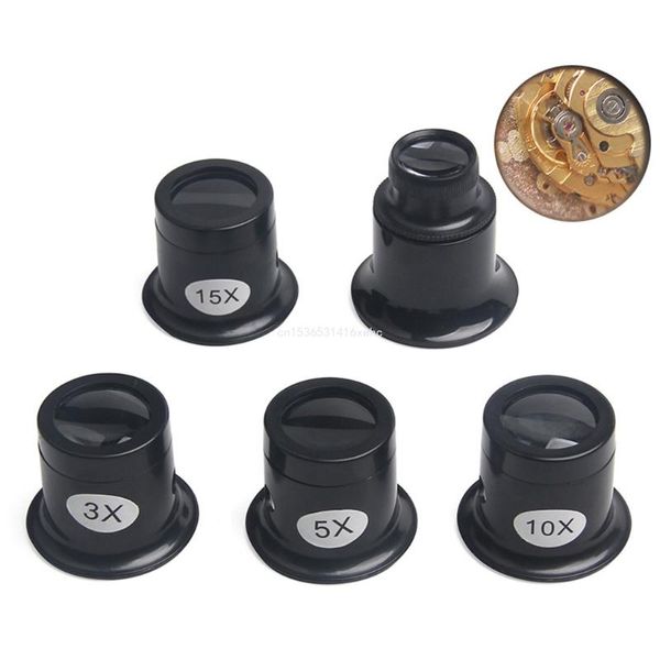 Dropship Monoculars Magnifier Glass Watchmakers Loupe Lens Jeweler Watch Eye Len инструмент ремонта 3x /5x /10x /15x /20xx