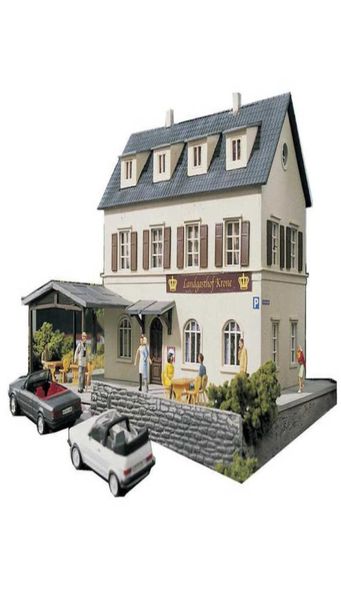 HO SCALE 187 Zugmodel Town El Architektur Modell Railway Sand Tischszene Matching ABS -Assembly Q06244209952