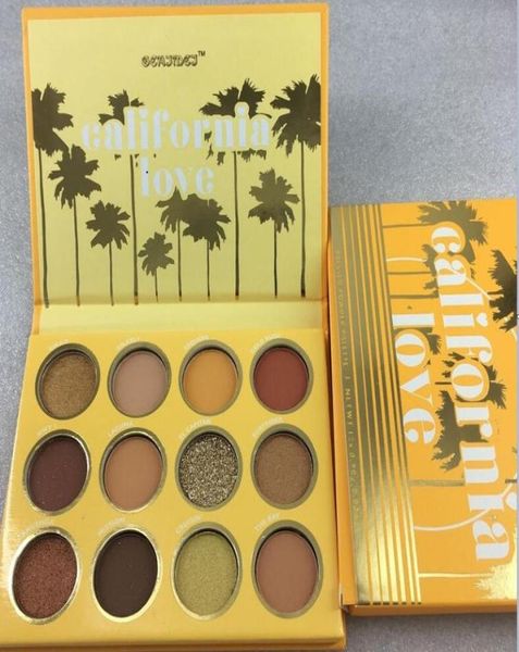 Drop California Love Lidschatten Palette 12 Farben Make -up Set Orange Kürbisfarbe Palette1535001