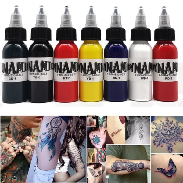 Forniture da 30 ml professionale calda di alta qualità dinamica tatuaggio nero inchiostro Body art di pigmento nero semplice
