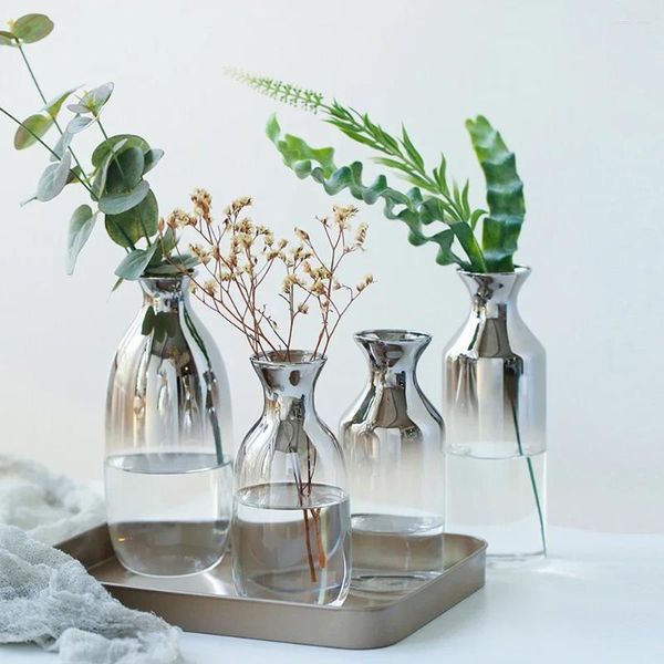 Vasi Nordic Creative decorativa decorativa decorativa decorazione in vetro di vetro idroponico Fiori secchi Terrario Modern soggiorno