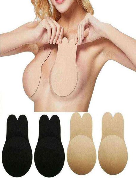 5pc Kawaii Rabbit reggiseni di reggiseno Donne spingono i reggiseni per silicone autosufficiente reggiseno invisibile reggiseno ridotto riutilizzabile SIGHT UP TA5943040