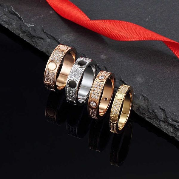 High -End -Designerringe für Frauen Carter gegen Gold plattiert Mijin Full Sky Star Ring plus Edelstahl Damen Fashion Rosold Trend Original 1: 1 mit echtem Logo