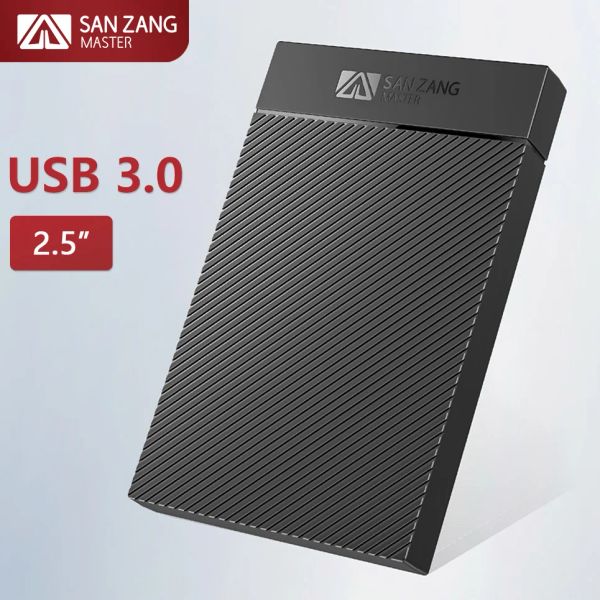 Корпус Sanzang 2,5 дюйма USB 3.0 Крышка жесткого диска SATA SSD Внешний корпус HD Тип C -HDD -корпус