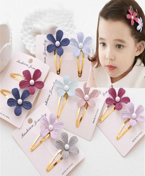 20pcs Kinder Girls Pearl Flower Hair Clip Girls Kinder Haarnadelzubehör für Haare Barrette Haircip Headbewegung Headwear3469455