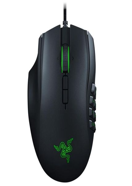 Razer Naga Leftheded Edition Эргономичная MMO Gaming Mouse для левых пользователей RGB Macro Mechanical Side Key Mase 210315308Q4763427