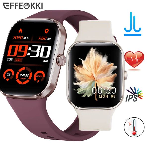 Смотреть 2023 Smart Watches for Women Connected Watch Free Shiping Birstears Write Frist Digital Women Smart Wwatch для iPhone Android PK W28