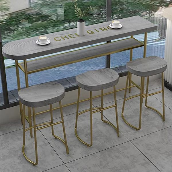 Nordic Kitchen Party Bar Table Design Minimalist High Bar Counter Tisch Bistro Luxus Tavoli da Pranzo Wohnzimmer Möbel