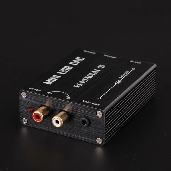 Connectors HQ5 HIFI USB Sound Card DAC zu S/PDIF PCM2704 Digital bis analogem Audio -Konverter optisch Koaxial DAC Decoder Pro Converter