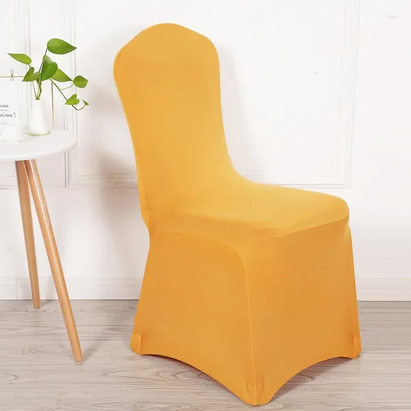 Stuhl Deckung universeller Stretch Cover Polyester weißer All-Inclusive-Sitz für Bankett Dining Wedding Party Spandex